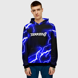 Толстовка-худи мужская Tekken молнии, цвет: 3D-черный — фото 2