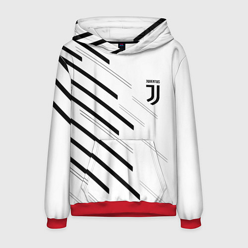 Мужская толстовка Juventus sport geometry / 3D-Красный – фото 1