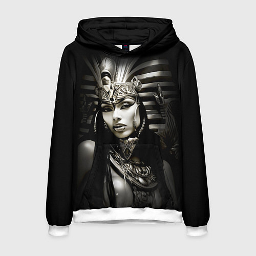 Мужская толстовка Клеопатра египетская царица / 3D-Белый – фото 1