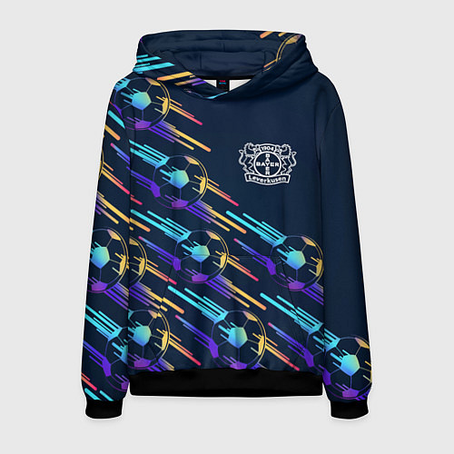 Мужская толстовка Bayer 04 градиентные мячи / 3D-Черный – фото 1