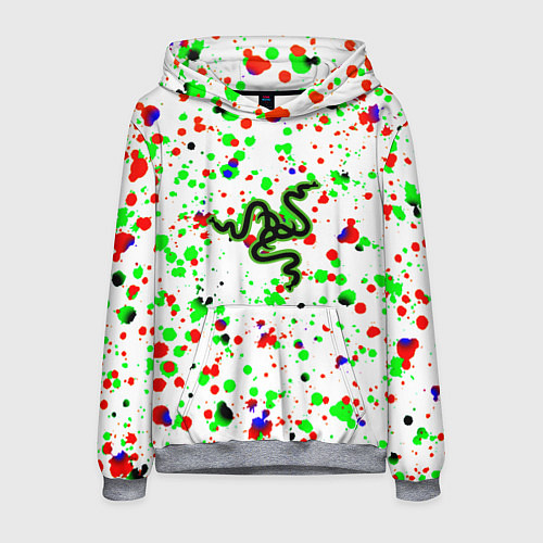Мужская толстовка Razer краски абстрактные / 3D-Меланж – фото 1