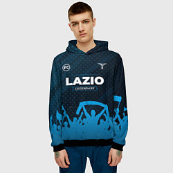 Толстовка-худи мужская Lazio legendary форма фанатов, цвет: 3D-черный — фото 2