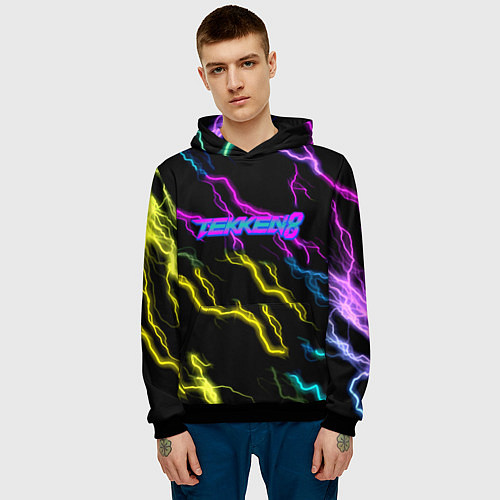 Мужская толстовка Tekken 8 steel storm / 3D-Черный – фото 3
