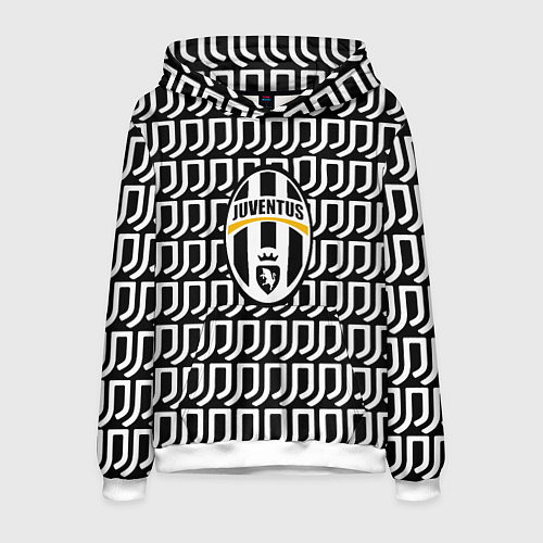 Мужская толстовка Juventus pattern fc / 3D-Белый – фото 1