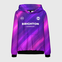 Толстовка-худи мужская Brighton legendary sport grunge, цвет: 3D-черный