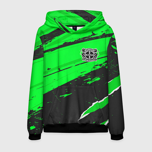 Мужская толстовка Bayer 04 sport green / 3D-Черный – фото 1