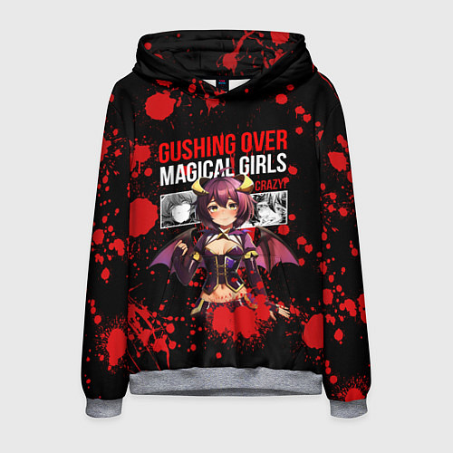 Мужская толстовка Gushing over magical girls / 3D-Меланж – фото 1