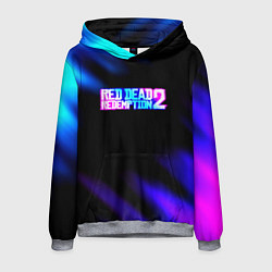 Толстовка-худи мужская Red dead redemption неоновые краски, цвет: 3D-меланж