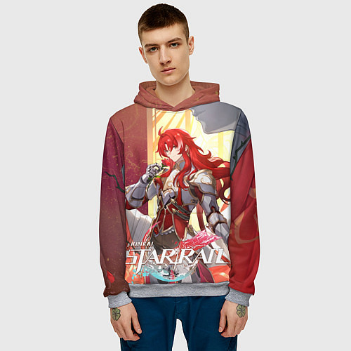 Мужская толстовка Аргенти из Хонкая / 3D-Меланж – фото 3