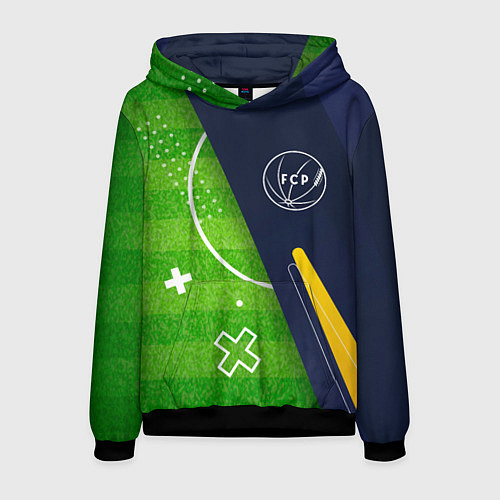 Мужская толстовка Porto football field / 3D-Черный – фото 1