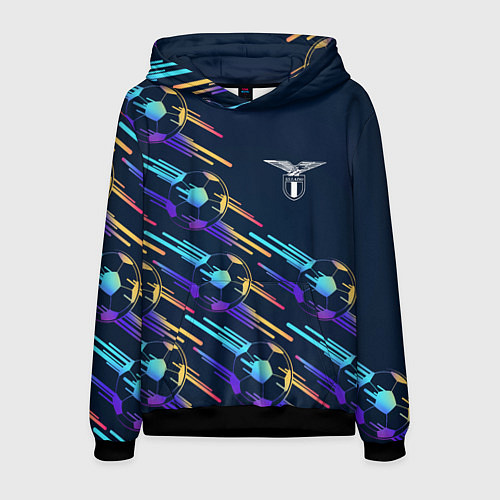 Мужская толстовка Lazio градиентные мячи / 3D-Черный – фото 1