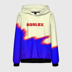 Толстовка-худи мужская Roblox краски текстура game, цвет: 3D-черный