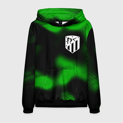 Мужская толстовка Atletico Madrid sport halftone / 3D-Черный – фото 1