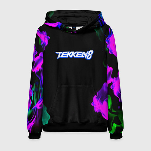 Мужская толстовка Tekken огненный дым текстура / 3D-Черный – фото 1
