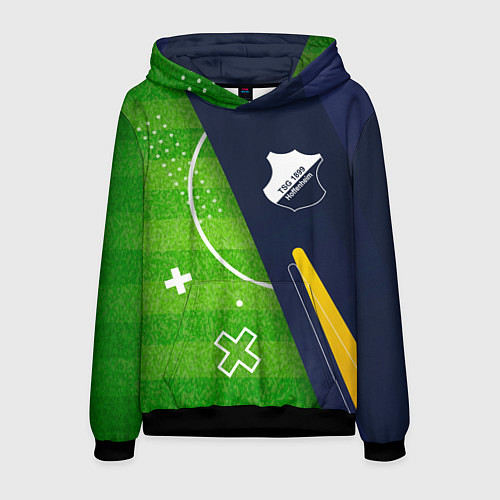 Мужская толстовка Hoffenheim football field / 3D-Черный – фото 1