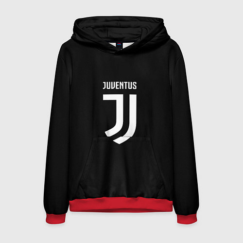 Мужская толстовка Juventus sport fc белое лого / 3D-Красный – фото 1
