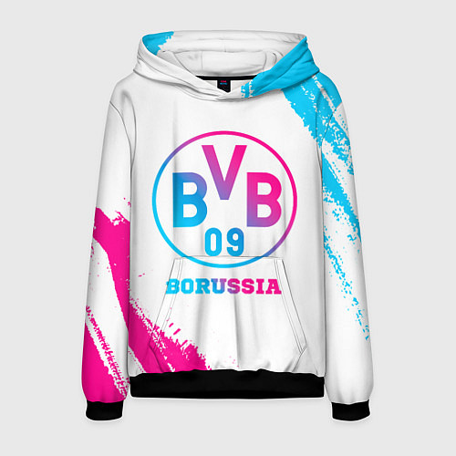 Мужская толстовка Borussia neon gradient style / 3D-Черный – фото 1