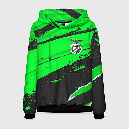 Мужская толстовка Benfica sport green / 3D-Черный – фото 1