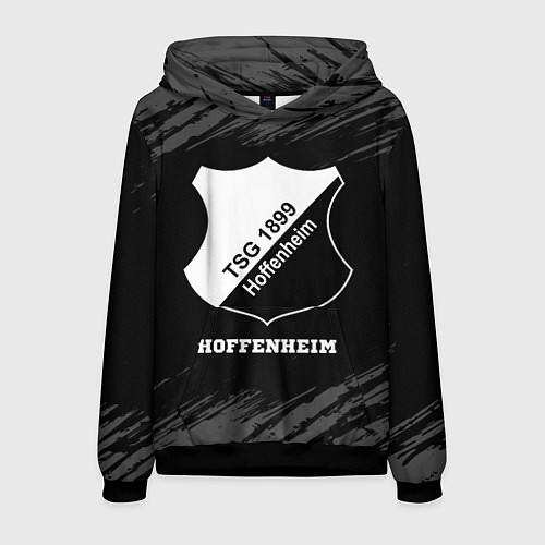 Мужская толстовка Hoffenheim sport на темном фоне / 3D-Черный – фото 1