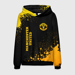 Мужская толстовка Manchester United - gold gradient вертикально