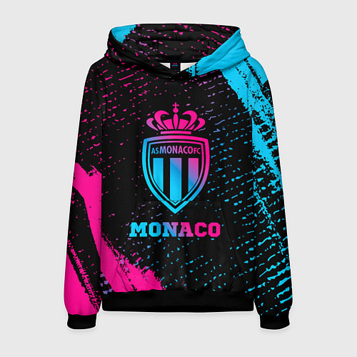 Мужская толстовка Monaco - neon gradient / 3D-Черный – фото 1