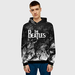 Толстовка-худи мужская The Beatles black graphite, цвет: 3D-черный — фото 2