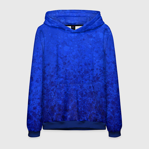 Мужская толстовка Ультрамарин синий абстрактный / 3D-Синий – фото 1
