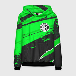 Толстовка-худи мужская Inter sport green, цвет: 3D-черный