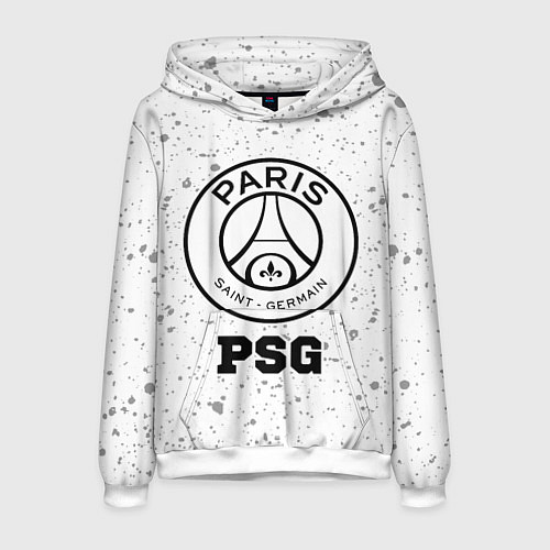 Мужская толстовка PSG sport на светлом фоне / 3D-Белый – фото 1