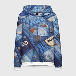 Мужская толстовка Vanguard jeans patchwork - ai art