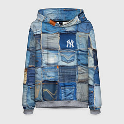 Мужская толстовка Patchwork - New York yankees baseball team