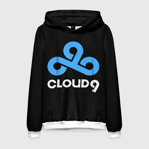 Мужская толстовка Cloud9 - esports logo / 3D-Белый – фото 1