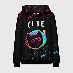Толстовка-худи мужская The Cure - rock star cat, цвет: 3D-черный
