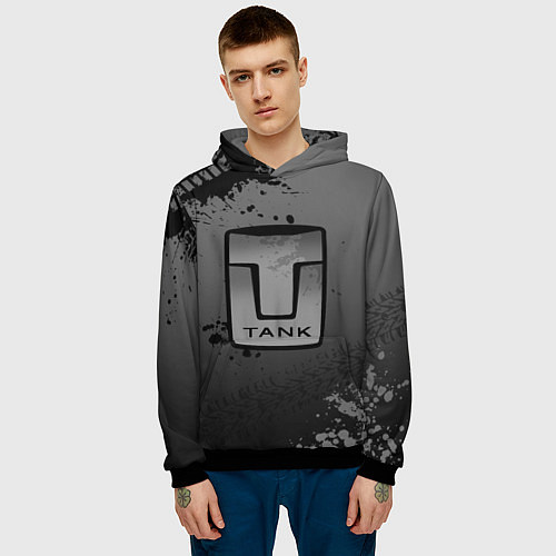 Мужская толстовка Tank / 3D-Черный – фото 3