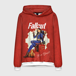 Толстовка-худи мужская Fallout - Lucy, цвет: 3D-белый