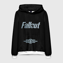Толстовка-худи мужская Fallout - Logo, цвет: 3D-белый