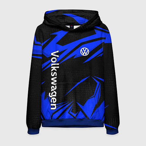 Мужская толстовка Volkswagen - blue stripes / 3D-Синий – фото 1
