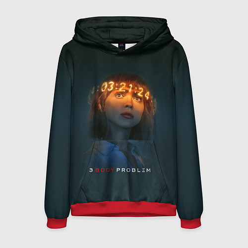 Мужская толстовка Задача трёх тел - Салазар / 3D-Красный – фото 1