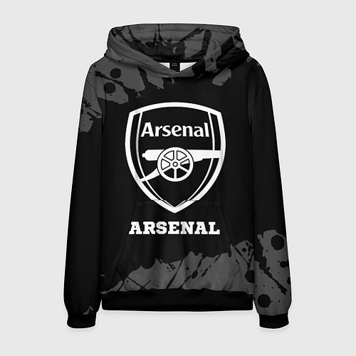 Мужская толстовка Arsenal sport на темном фоне / 3D-Черный – фото 1