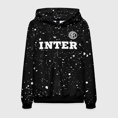 Мужская толстовка Inter sport на темном фоне посередине / 3D-Черный – фото 1