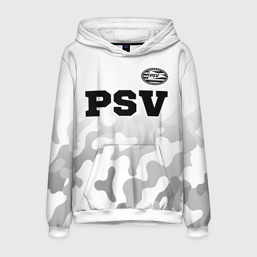 Мужская толстовка PSV sport на светлом фоне посередине / 3D-Белый – фото 1
