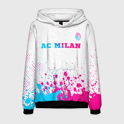 Мужская толстовка AC Milan neon gradient style посередине