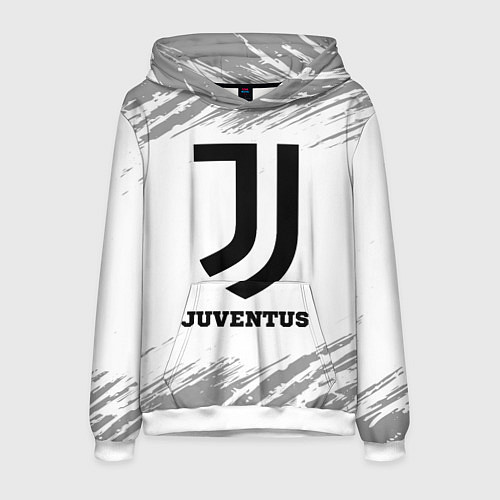 Мужская толстовка Juventus sport на светлом фоне / 3D-Белый – фото 1