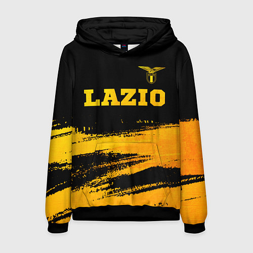 Мужская толстовка Lazio - gold gradient посередине / 3D-Черный – фото 1