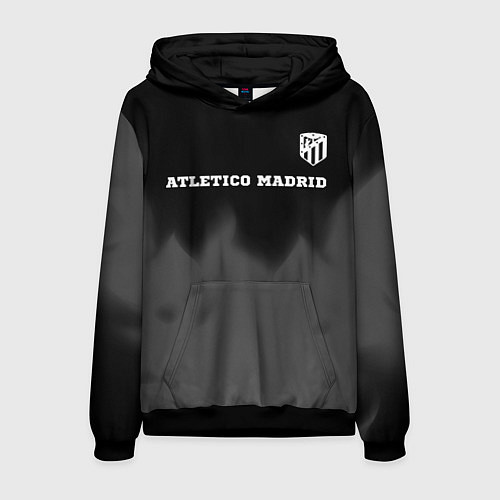 Мужская толстовка Atletico Madrid sport на темном фоне посередине / 3D-Черный – фото 1