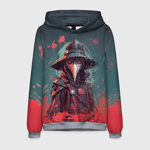 Мужская толстовка Чумной технодоктор / 3D-Меланж – фото 1