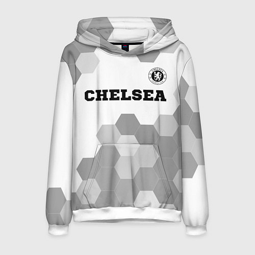 Мужская толстовка Chelsea sport на светлом фоне посередине / 3D-Белый – фото 1