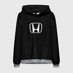 Толстовка-худи мужская Honda white logo, цвет: 3D-меланж