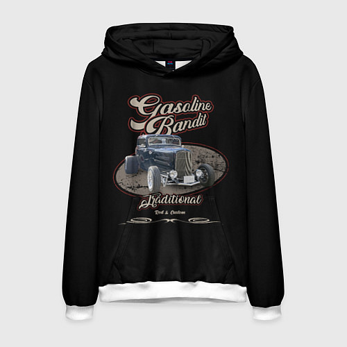 Мужская толстовка Gasoline bandit / 3D-Белый – фото 1