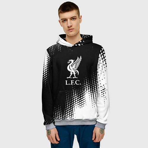 Мужская толстовка Liverpool краски / 3D-Меланж – фото 3